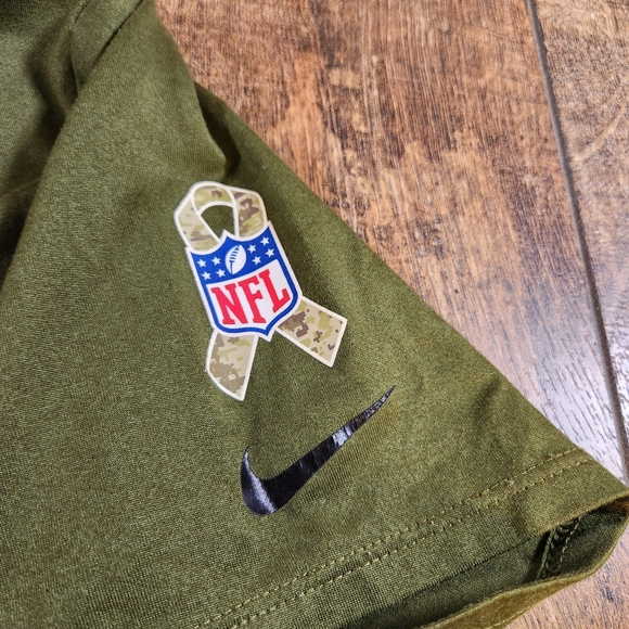 Kansas City Chiefs The Nike Tee Salute To Service T shirt Women XXL Olive Green - Picture 6 of 10